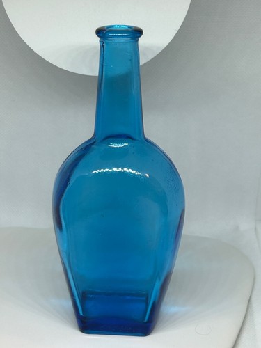 Blue glass bottle japan vase