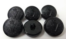Genuine British Army The Royal Irish Rangers Dress Buttons Black Subdued 25mm 