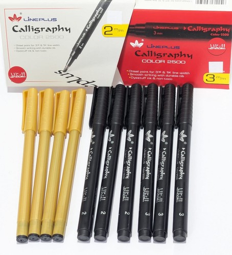10pc black calligraphy pen set - 10pc,