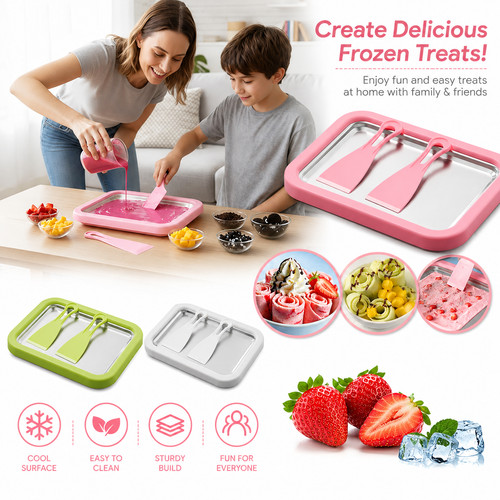 Rolled ice cream - cream, kit