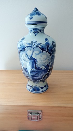 Vintage delft jug with base - vintage,