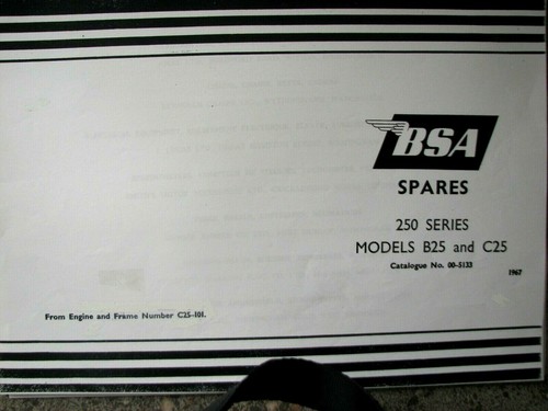 Bsa b25 c25 starfire barracuda - b25,c25, starfire,barracuda