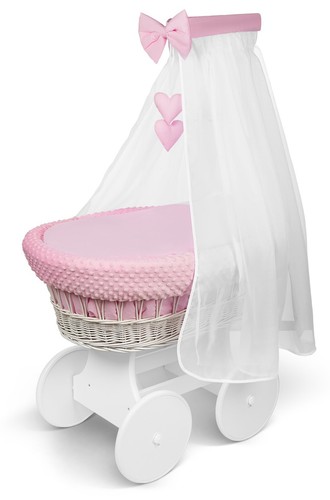 White wicker wheels moses - wheels,