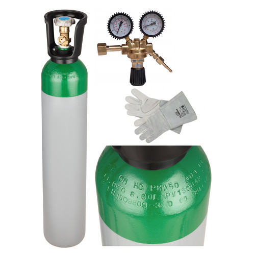 Argon gas bottle full - argon,