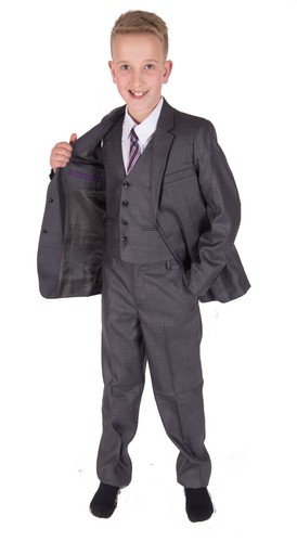 Boys formal grey suits - grey,