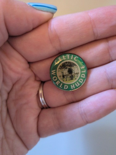Celtic world huddle pin - world,