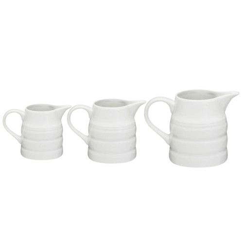 White porcelain mini milk - white,
