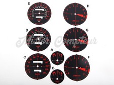 counter bottom/dial kit - km/h tachometer - voltmeter - for Honda CBX1000