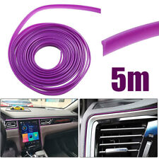 Purple Car Door Panel Edge Gap Strip Decor Molding Trim Vehicle Accessories 5M