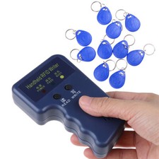 Handheld 125KHz RFID ID Card Copier Duplicator Reader With 10 Writable Tag T5577