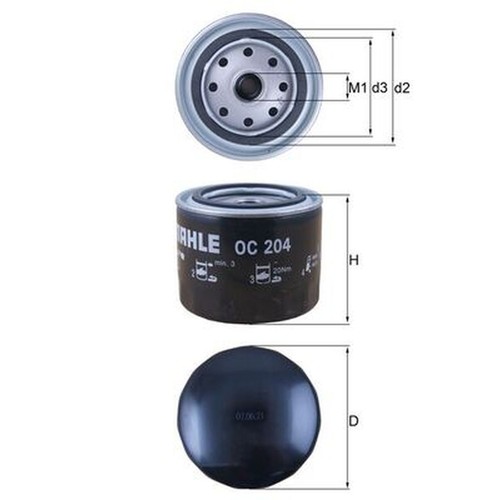 Oil filter for - filter, mk1