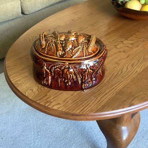 Vtg portmeirion brown game - brown, pie