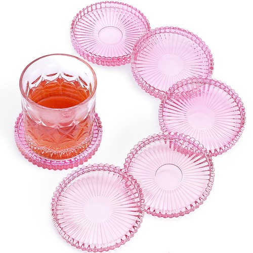 Modern clear glass coasters - modern,