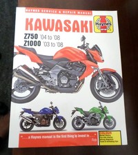 KAWASAKI HAYNES SERVICE AND REPAIR MANUAL Z750 ‘04-‘08 Z1000 ‘03-‘08