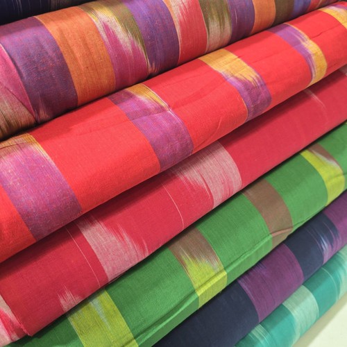 Ikat stripe cotton lawn - ikat,