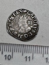 Charles 1st Stuart Hammered Silver Halfgroat - Gp.D, mm Tun (F213)