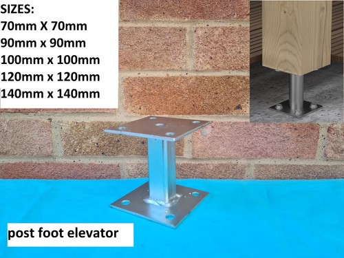 Post elevator bolt down base - post,