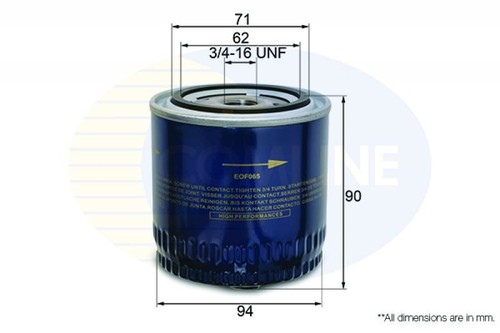Engine oil filter comline for - oil,