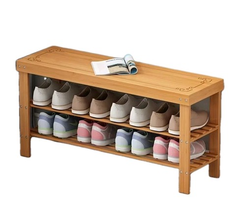 Tier wooden shoe rack - shoe,