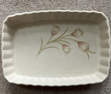 SIMPSONS OVENSTONE COOKWARE FLORAL RECTANGULAR