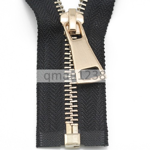 Metal zip gold teeth - zip,