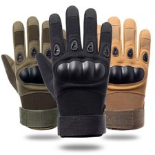 Tactical Army Military Gloves Combat Airsoft Hard Knuckle Full Finger Gloves UK