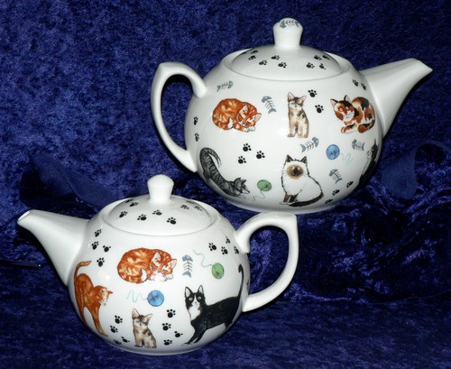 Cat teapot cats - , kittens