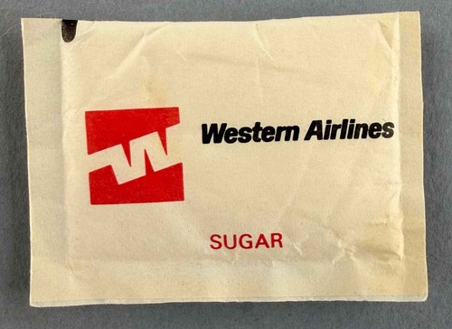 Western airlines airline sugar - western,