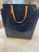 Louis Vuitton 2002 navy blue Reade MM Tote Bag