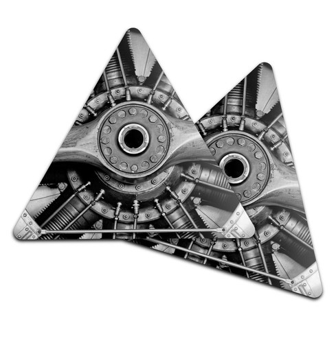 Triangle coaster bw - -,