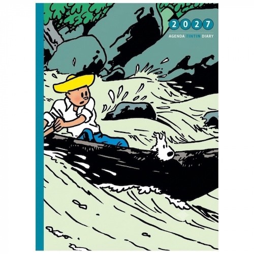 Tintin 2027 desk diary - diary, hergé