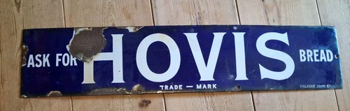 Rare hovis enamel advertising - hovis,