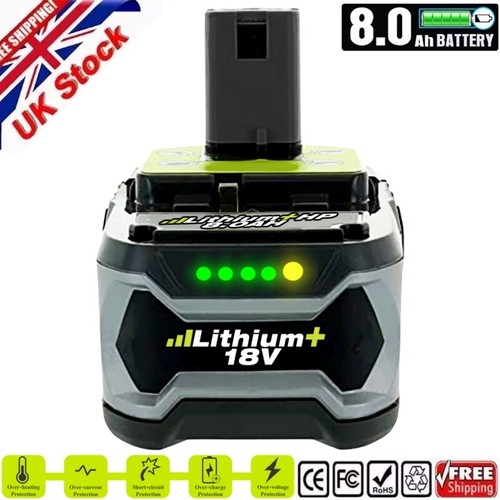0ah battery for ryobi p108 - 8.0ah,