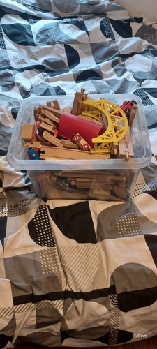 Wooden train set - wooden,