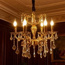 Rustic 6-Light Chandelier Vintage French Country Pendant Light Farmhouse Antique