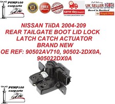 BOOT LOCK FOR NISSAN TIIDA 2004-2019 REAR TAILGATE LID  LATCH CATCH ACTUATOR