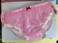 Sissy pink ballerina pvc panties knickers waterproof plastic see through