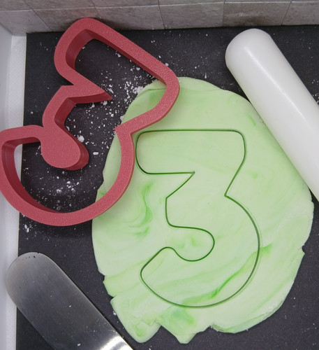 Three third birthday number - 3,