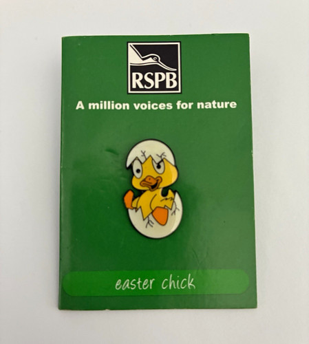 Rspb easter chick enamel - chick,
