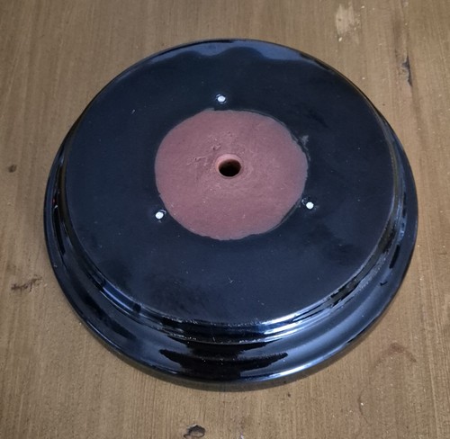 Black glazed terracotta oil - terracotta,