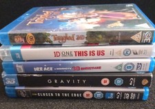 BLU-RAY 3D JOBLOT OF 5 3D