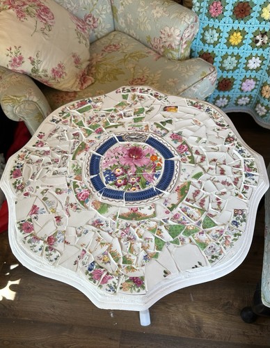 Upcycled vintage broken china - upcycled,