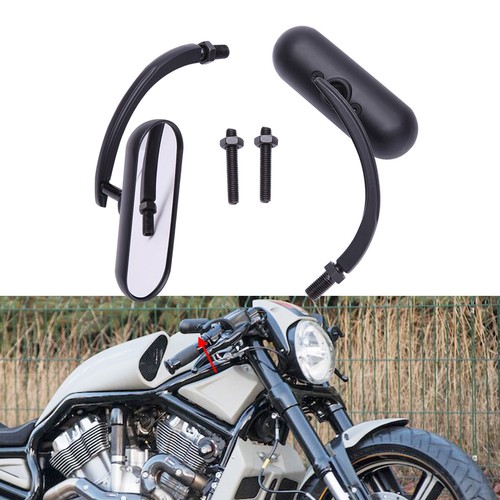 Motorcycle side mirrors oval - side,