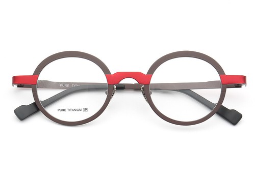 Oval round full rim - full, titanium