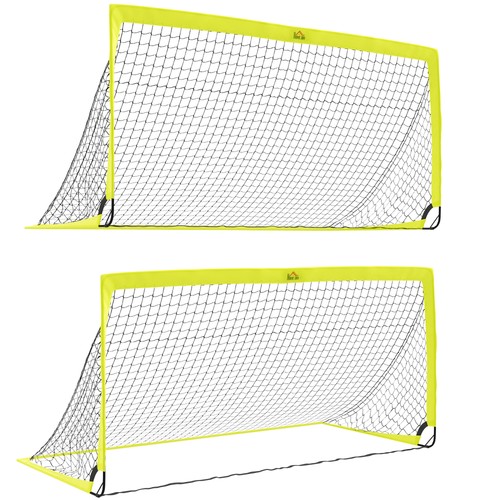 Homcom two football goal - two,