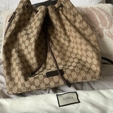 GUCCI Canvas Backpack Bag
