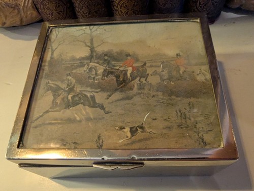Vintage cigarette trinket box - vintage,