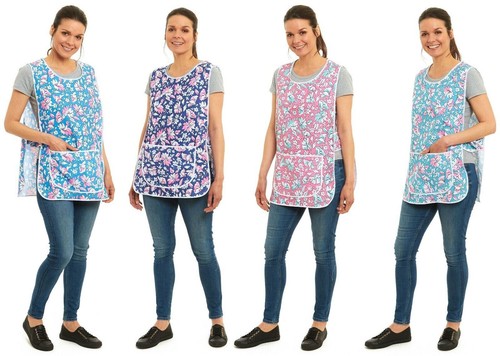 Ladies floral tabard apron - floral,
