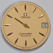 Omega Seamaster Quartz Dial Gold 27.5mm + Hands & Date Wheel (Likely 13xx)