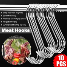 10-50x S-Shaped Meat Hook Heavy Duty Stainless Steel Butcher Hooks Hanging Beef